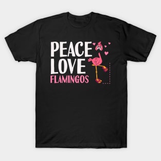 Peace Love Flamingos T-Shirt